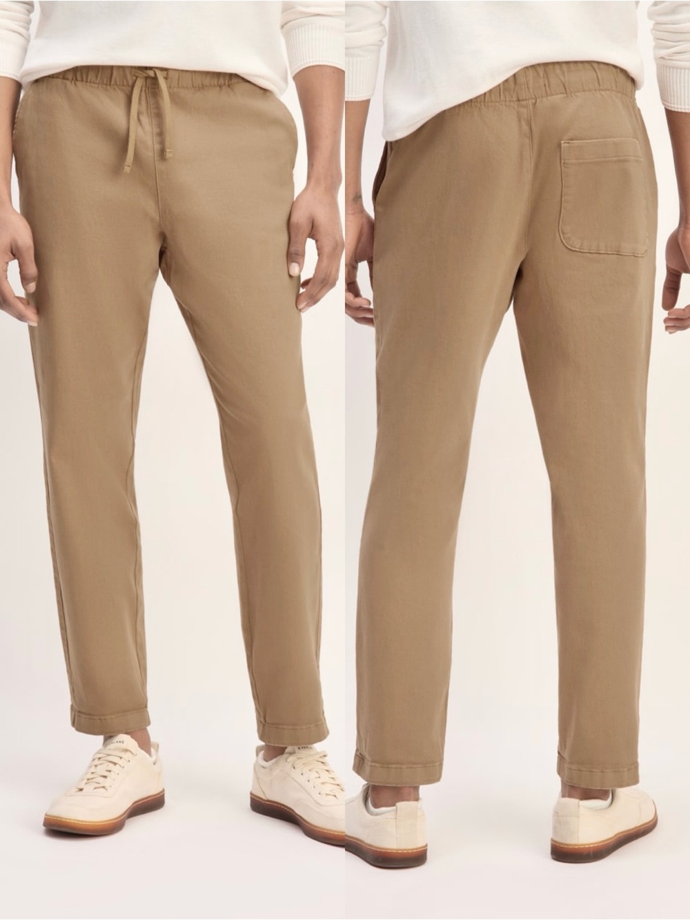 Everlane NWOT The Easy Cotton Tan Ankle Pants M